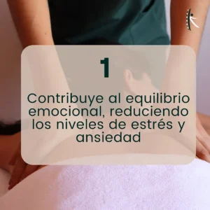 Masaje relajante para el equilibrio emocional y reducción del estrés en Oaxaca.
